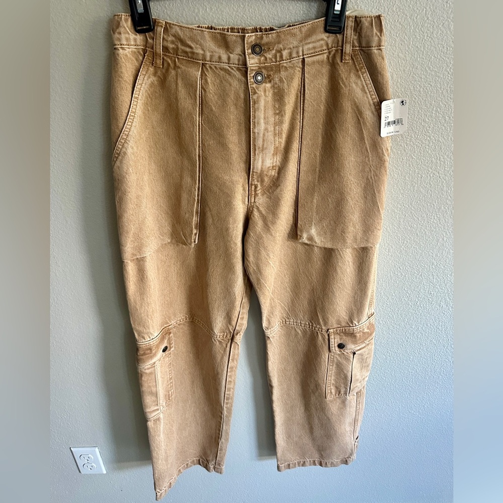Free People We The Free Marx Slouchy Cargo Pants NWT 27 - Picture 4 of 16
